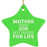 Mother and Son, Best Friends For Life - Star Ornament