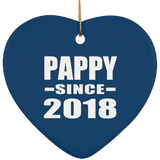 Pappy Since 2018 - Heart Ornament