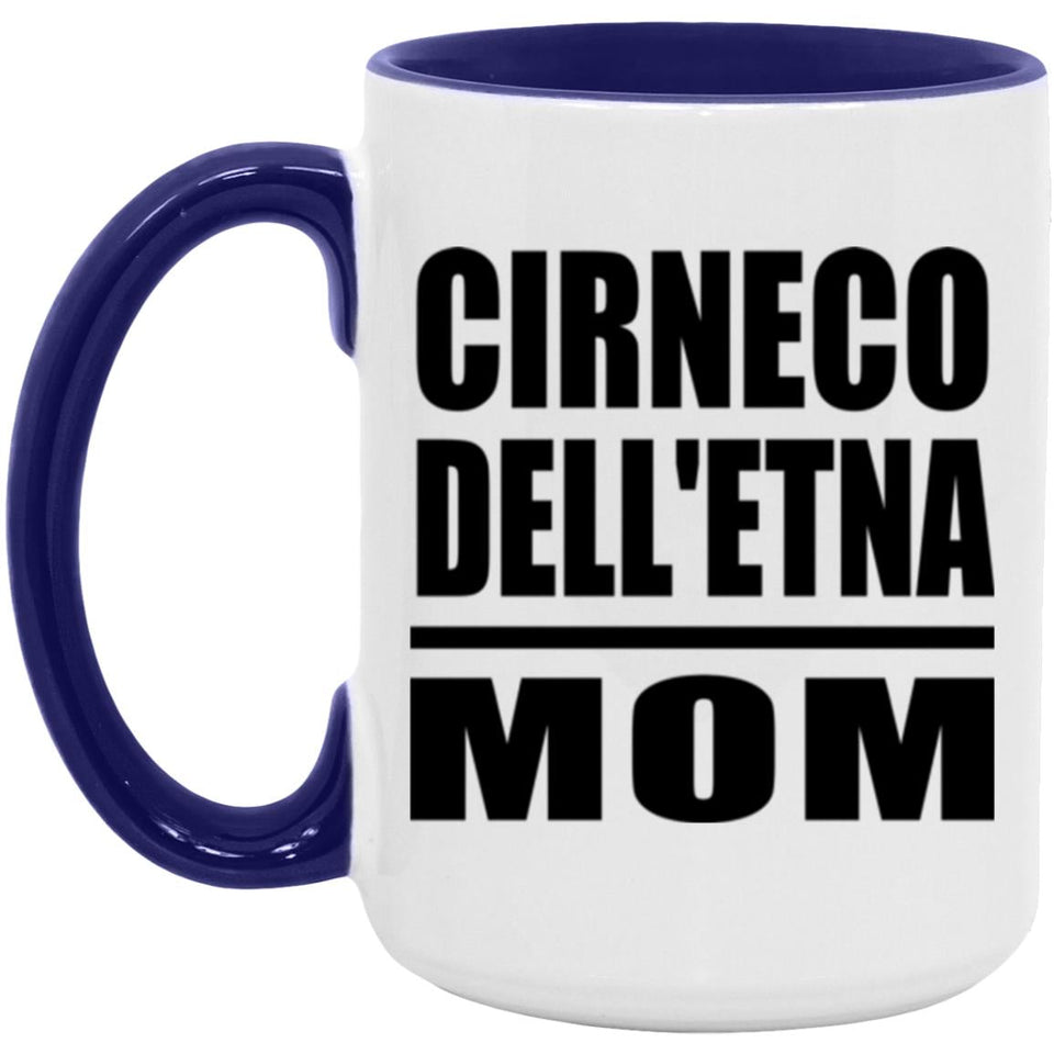 Cirneco Dell'etna Mom - 15oz Accent Mug Purple