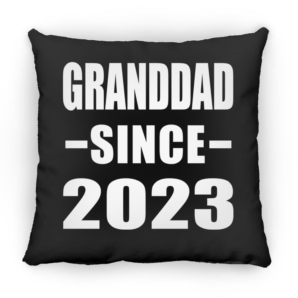 Granddad Since 2023 - Throw Pillow Black
