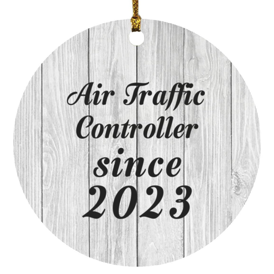 Air Traffic Controller Since 2023 - Circle Ornament F