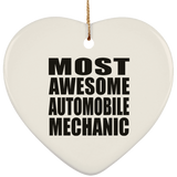 Most Awesome Automobile Mechanic - Heart Ornament