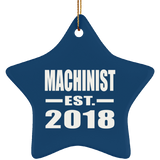 Machinist Established EST. 2018 - Star Ornament