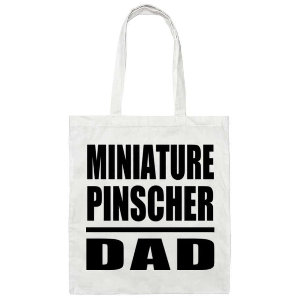 Miniature Pinscher Dad - Tote Bag White