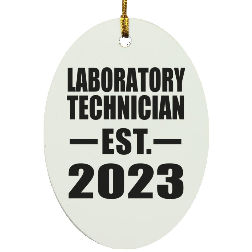 Laboratory Technician Established EST. 2023 - Oval Ornament