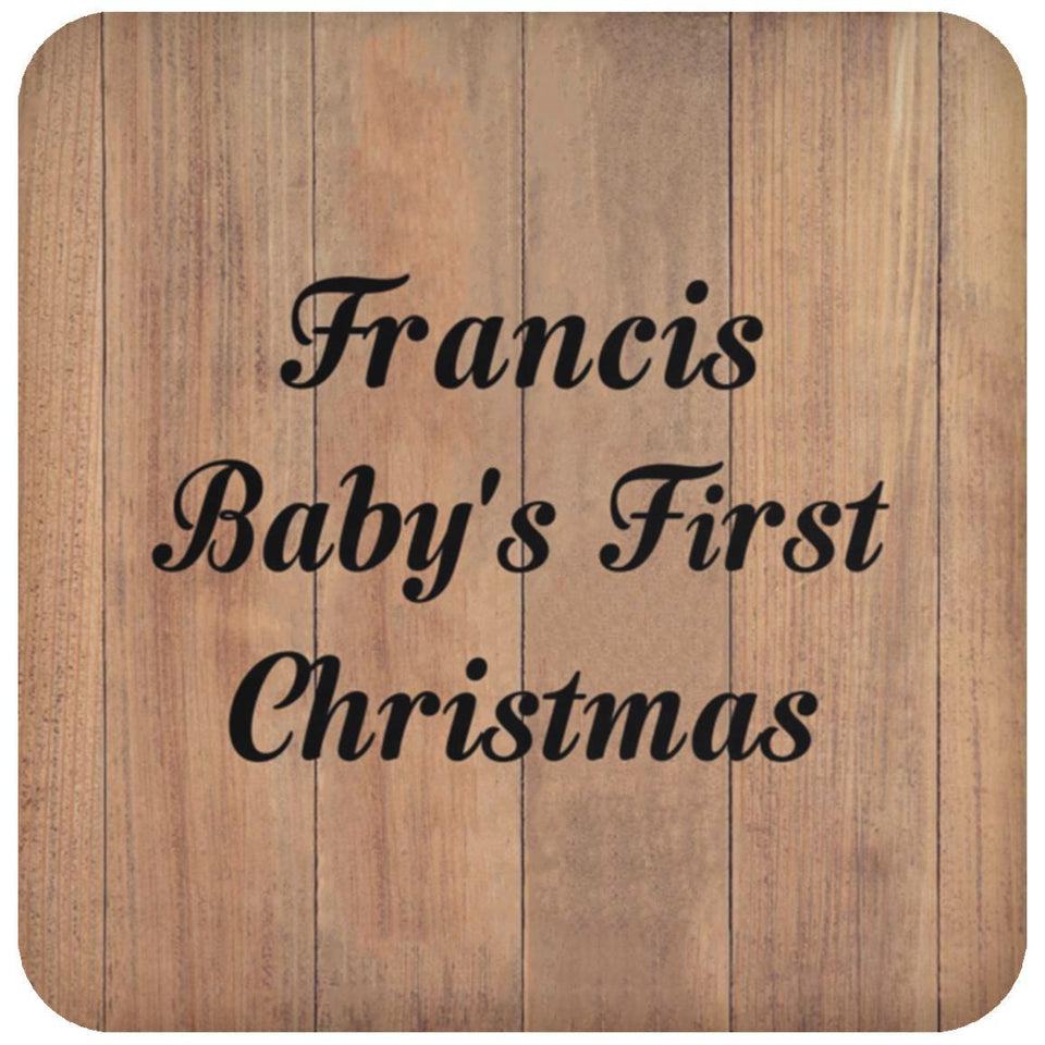 Francis Baby's First Christmas - Drink Coaster C