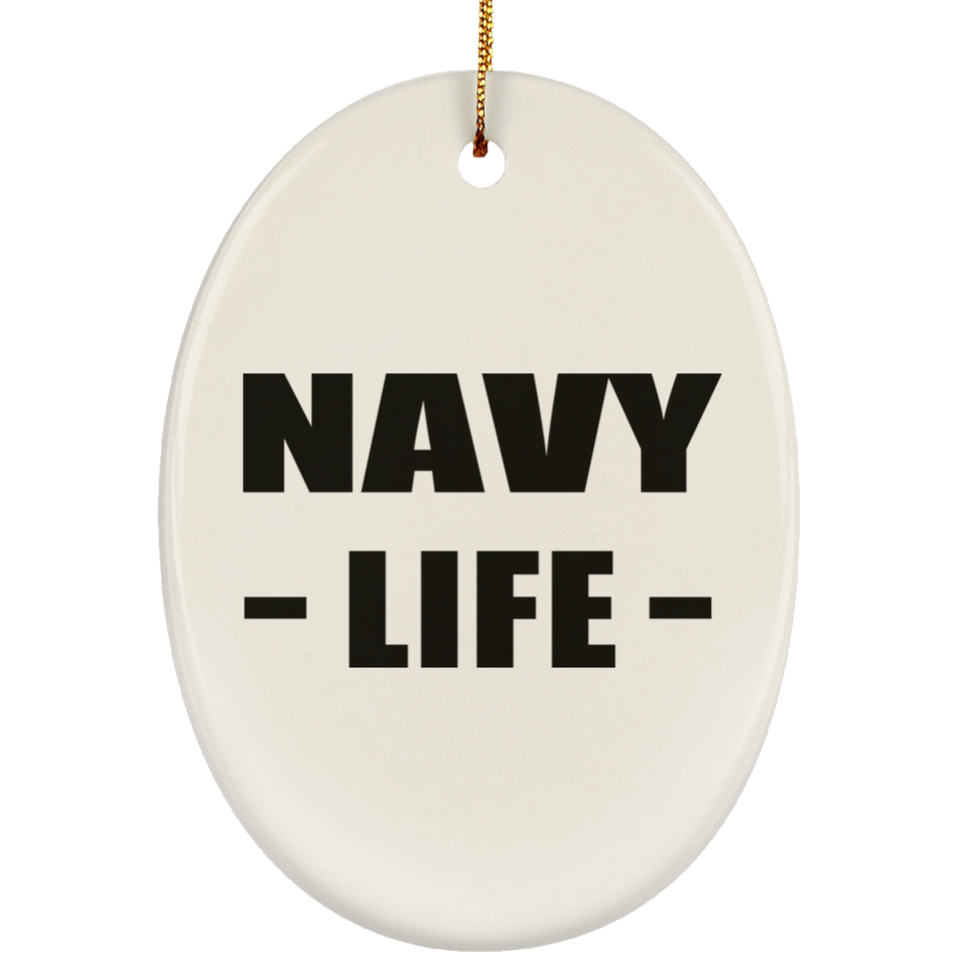 Navy Life - Oval Ornament