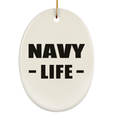 Navy Life - Oval Ornament