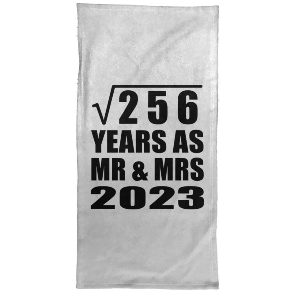 16th Anniversary Square Root of 256 Years As Mr & Mrs 2023 - Hand Towel