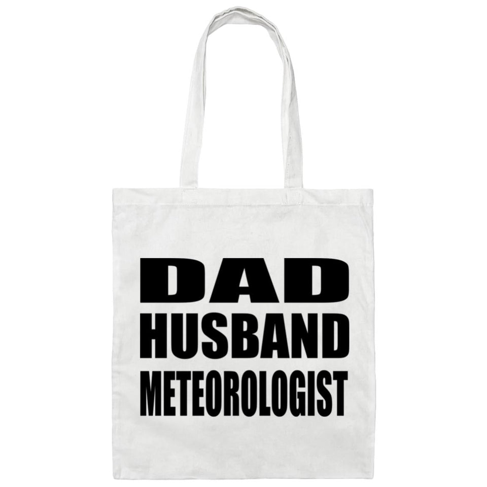 Dad Husband Meteorologist - Tote Bag White