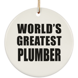 World's Greatest Plumber - Circle Ornament