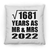 41st Anniversary Square Root of 1681 Years As Mr & Mrs 2022 - Throw Pillow