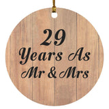 29 Years As Mr & Mrs - Circle Ornament C