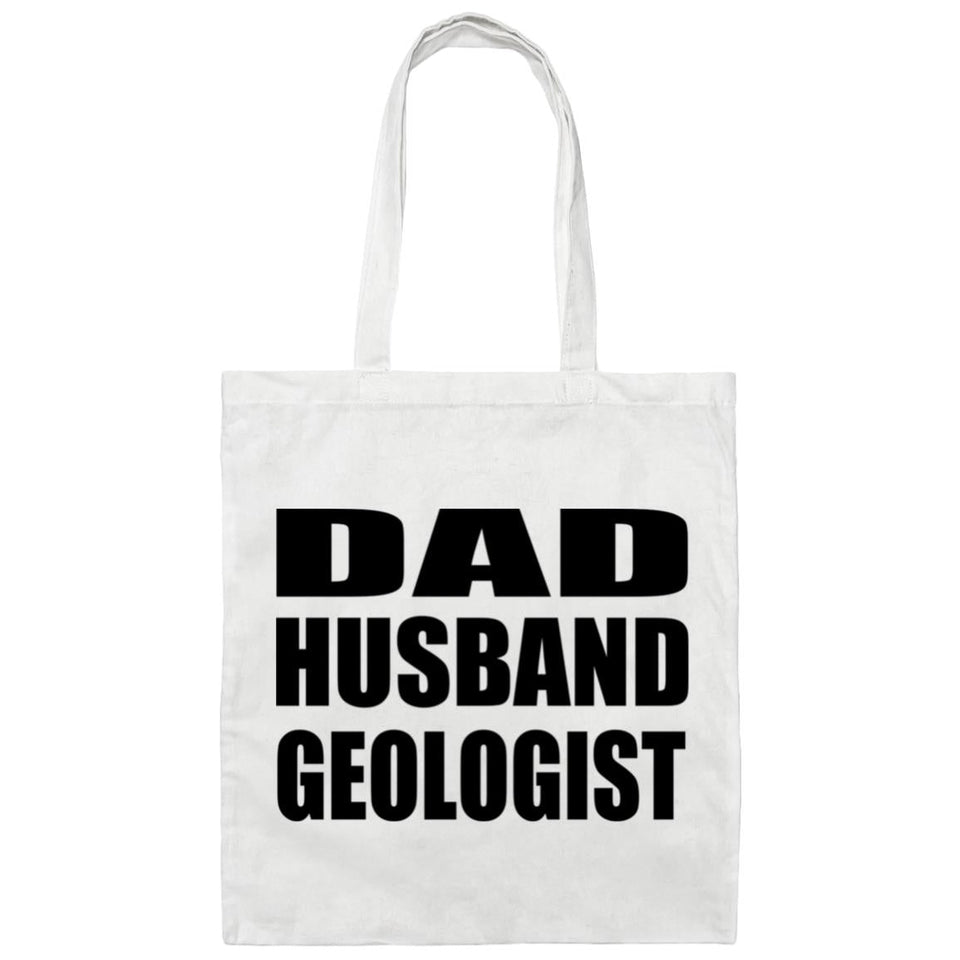 Dad Husband Geologist - Tote Bag White