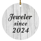 Jeweler Since 2024 - Circle Ornament F