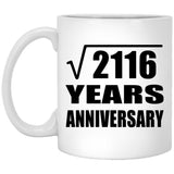 46th Anniversary Square Root of 2116 Years Anniversary - 11oz Coffee Mug