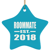 Roommate Est. 2018 - Star Ornament