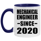 Mechanical Engineer Since 2020 - 11oz Accent Mug Purple