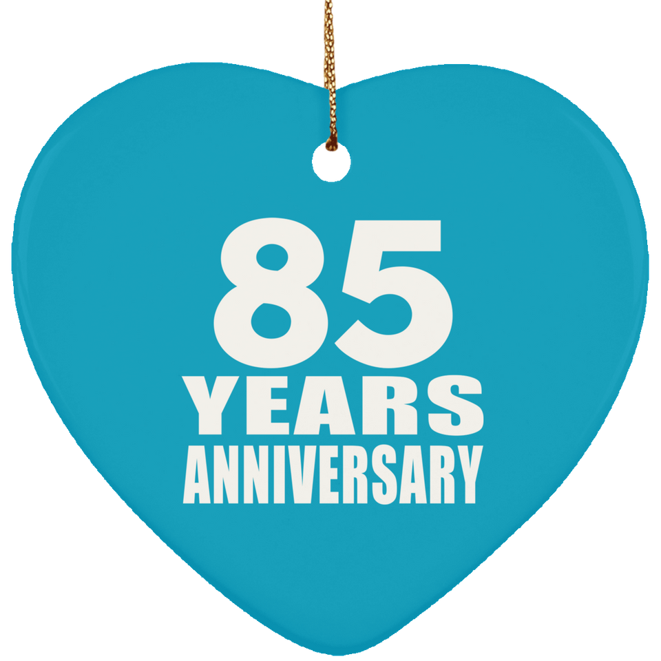 85th Anniversary 85 Years - Heart Ornament