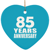 85th Anniversary 85 Years - Heart Ornament