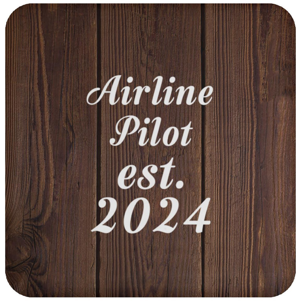 Airline Pilot Established Est. 2024 - Drink Coaster D