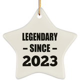 1st Birthday Legendary Since 2023 - Star Ornament