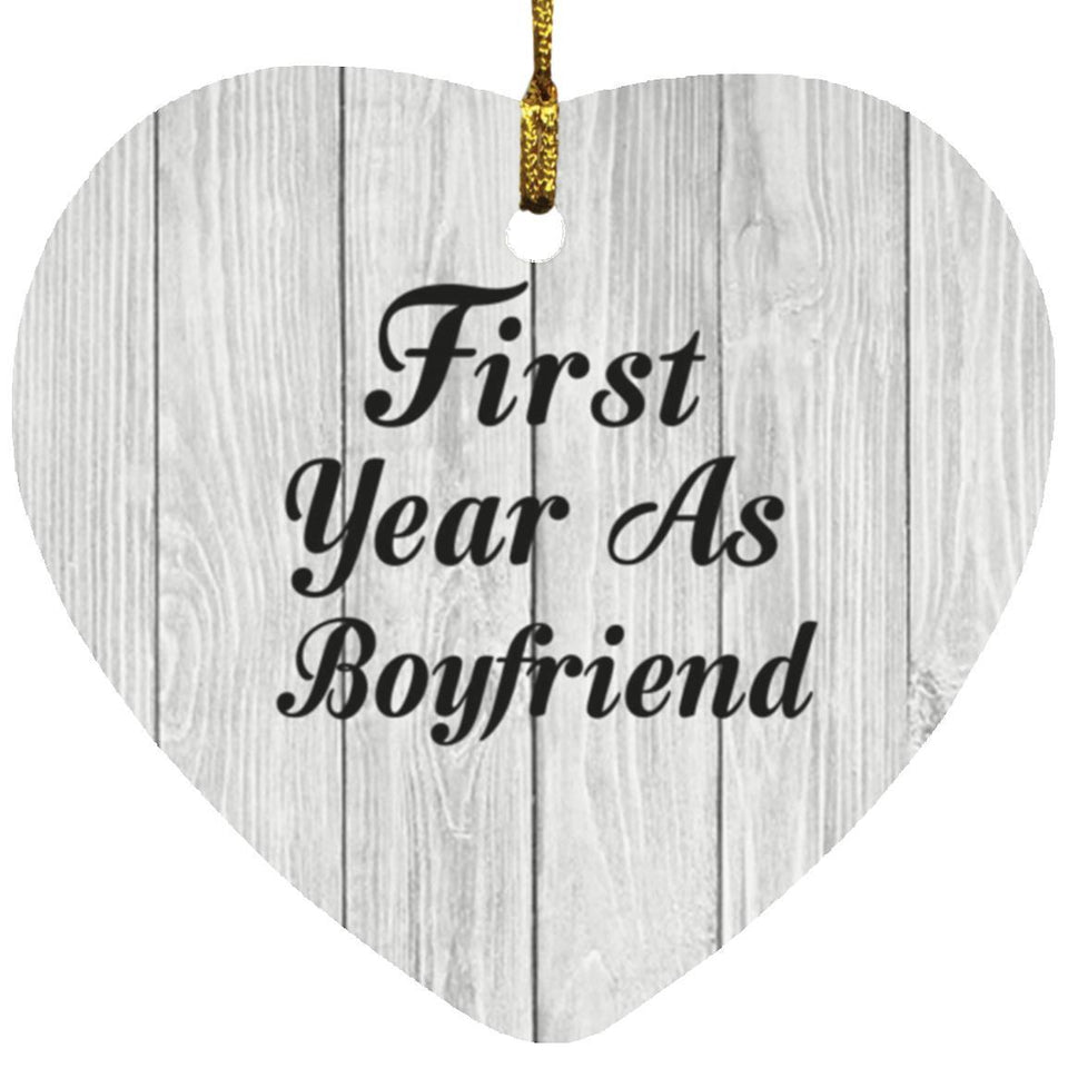 First Year As Boyfriend - Heart Ornament F