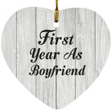 First Year As Boyfriend - Heart Ornament F