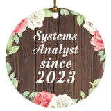 Systems Analyst Since 2023 - Circle Ornament A