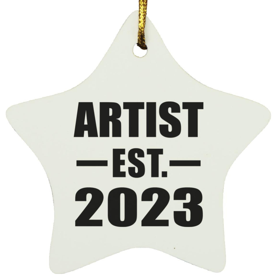 Artist Established EST. 2023 - Star Ornament