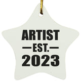 Artist Established EST. 2023 - Star Ornament
