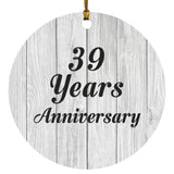 39th Anniversary 39 Years Anniversary - Circle Ornament F