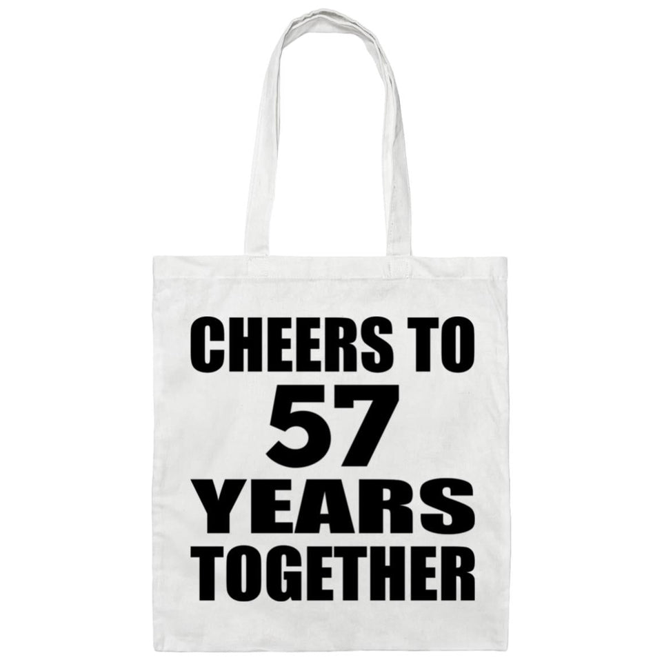 57th Anniversary Cheers To 57 Years Together - Tote Bag White