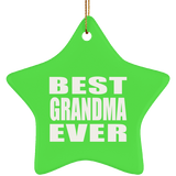 Best Grandma Ever - Star Ornament