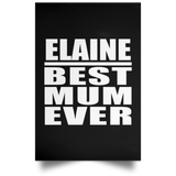Elaine Best Mum Ever - Poster Portrait