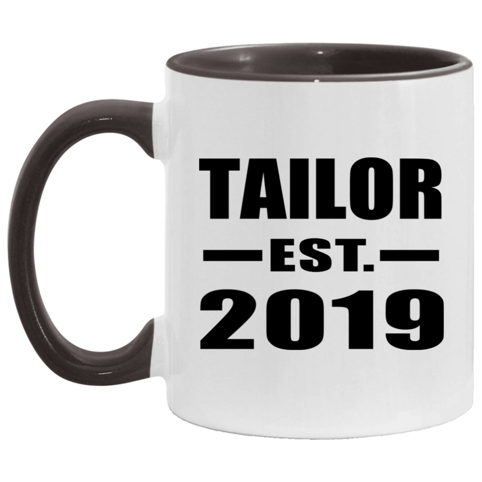 Tailor Established EST. 2019 - 11oz Accent Mug Black