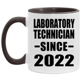 Laboratory Technician Since 2022 - 11oz Accent Mug Black