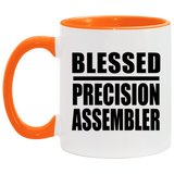 Blessed Precision Assembler - 11oz Accent Mug Orange