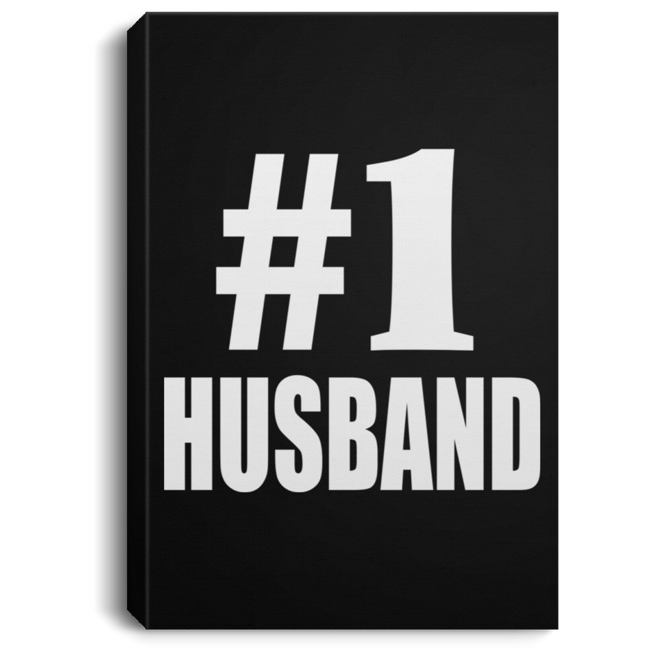 Number One #1 Husband - Canvas Portrait