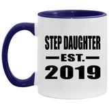 Step Daughter Established EST. 2019 - 11oz Accent Mug Purple
