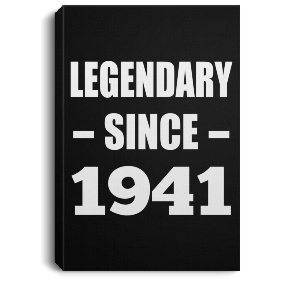 83rd Birthday Legendary Since 1941 - Canvas Portrait