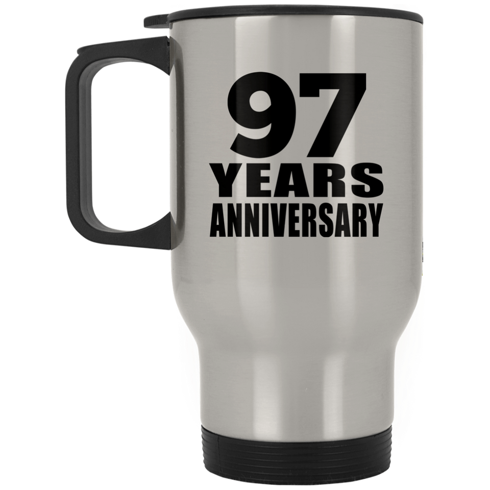 97th Anniversary 97 Years - Silver Travel Mug