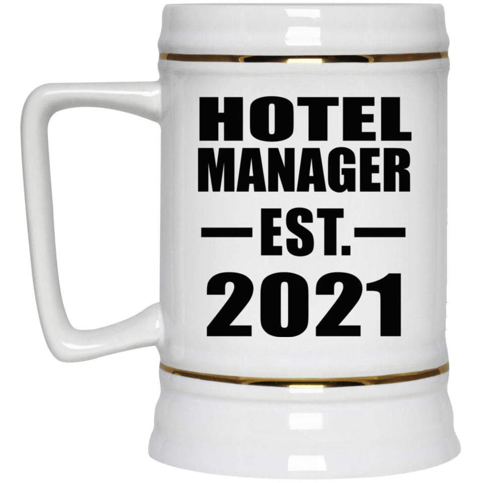 Hotel Manager Established EST. 2021 - Beer Stein