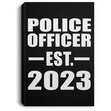 Police Officer Established EST. 2023 - Canvas Portrait