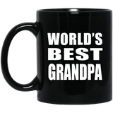 World's Best Grandpa - 11 Oz Coffee Mug Black