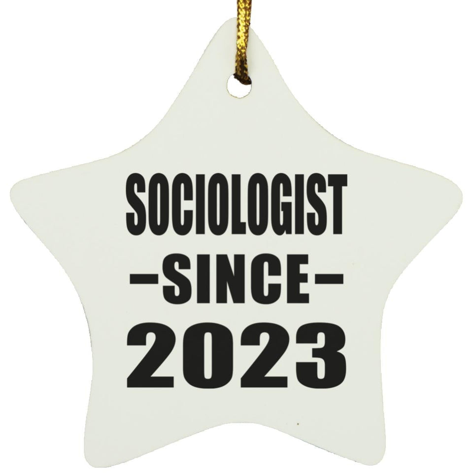 Sociologist Since 2023 - Star Ornament