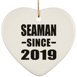 Seaman Since 2019 - Heart Ornament