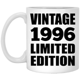 28th Birthday Vintage 1996 Limited Edition - 11oz Coffee Mug
