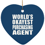 World's Okayest Purchasing Agent - Heart Ornament