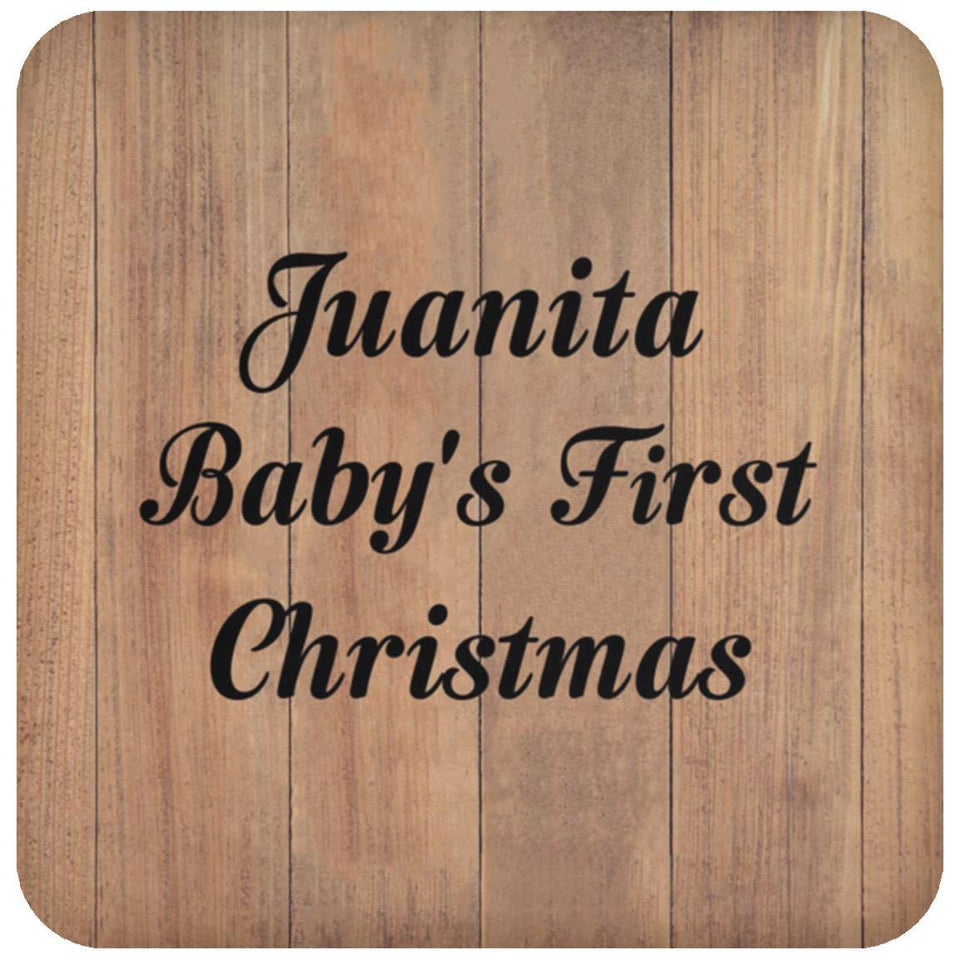 Juanita Baby's First Christmas - Drink Coaster C
